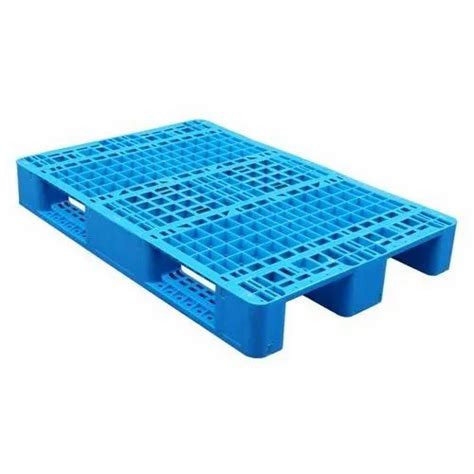 Blue Rectangular Plastic Pallets, Dimension/Size: 1200 X 1000 X 130 Mm ...