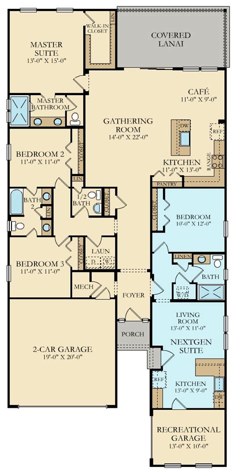 Lennar Hawthorne Floor Plan - floorplans.click