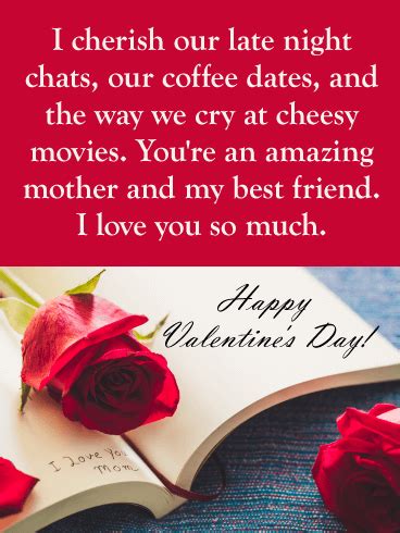 I Love You Mom! Happy Valentine's Day Card for Mother | Birthday ...