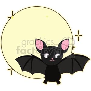 Halloween Bat cartoon character vector image clipart #394885 at ...