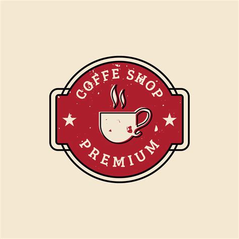 Vintage Coffee Shop Logo 182469 Vector Art at Vecteezy