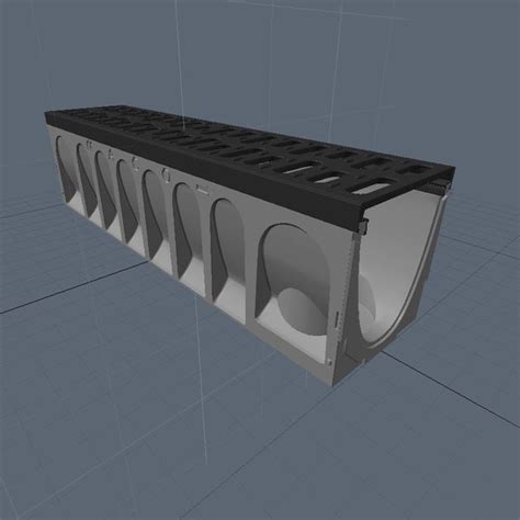 aco drain 100 3d model