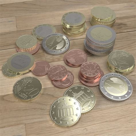 german euro coins 3d 3ds