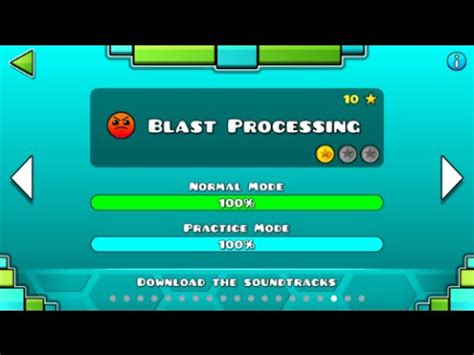 Geometry Dash – “Blast Processing” 100% Complete - YouTube