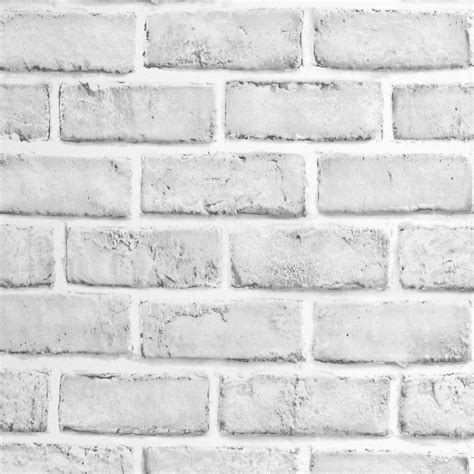 Buy Anmon White Brick Wallpaper Faux Brick Panels Peel and Stick ...