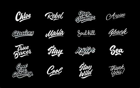 Lettering Collection Vol. 2 on Behance | Best logo design, Logo design ...