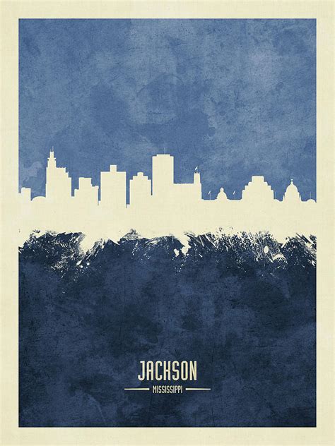 Jackson Mississippi Skyline Photograph by Michael Tompsett - Pixels