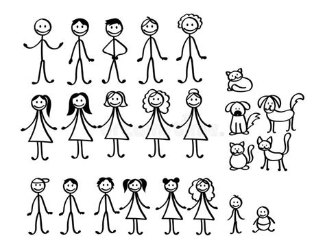 Stick Figure Family