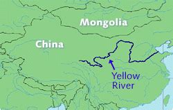 Yellow River On A World Map - Anetta Mathilda