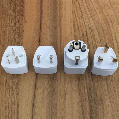 1PCS Universal EU GER AU UK Plug Adapter European Germany Australia ...