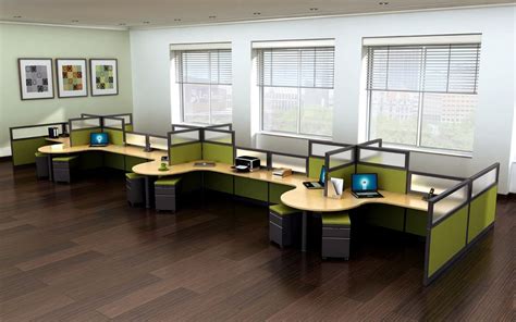 12 Person Modular Cubicle Desk System : Echo : RSI Systems Furniture