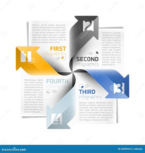 Arrows infographics stock vector. Illustration of abstract - 34499415