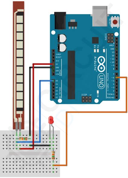 Arduino Flex Sensor: Basics, Working, Simulation, Circuit & Code