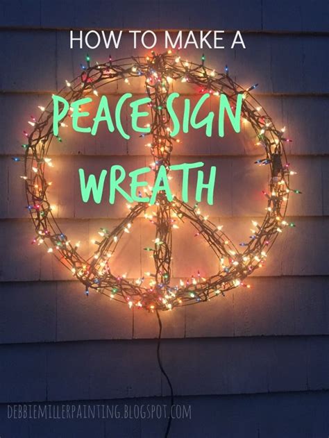 Large Outdoor Lighted Peace Sign - Outdoor Lighting Ideas