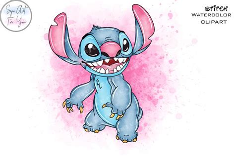 Stitch Clipart,stitch Png,stitch Watercolor, Stitch Clip Art ...