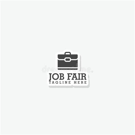 Job Fair Logo Icon Icon Isolated on White Background. Set Icons ...