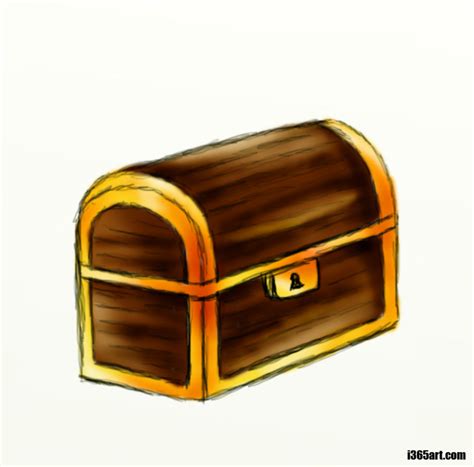 How to Draw a Treasure Chest | FeltMagnet