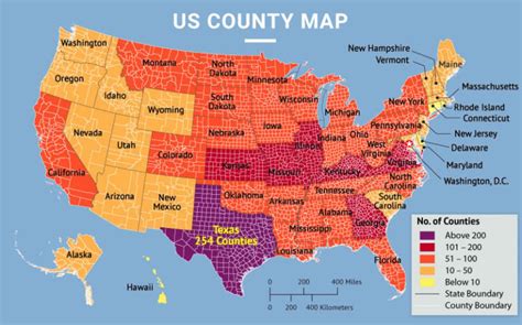 US County Map - Answers