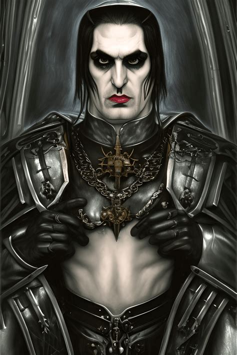 Gothic Male Vampire Portrait · Creative Fabrica