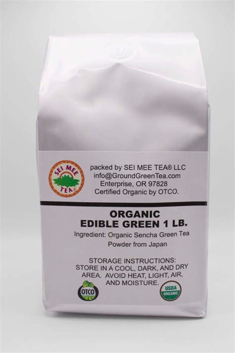 Edible Green Tea Sencha Powder – 1LB Bag | SEI MEE TEA LLC