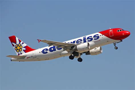 Edelweiss Air, HB-JJL, Airbus A320-214, msn: 2024, "Säntis", 18.August ...