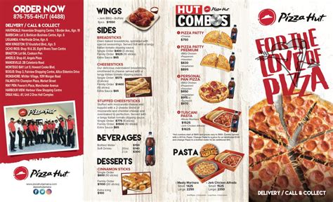 Menu - Pizza Hut Jamaica