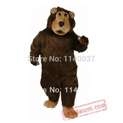 Brown Fur Boris Bear Mascot Costume