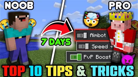 TOP 10 (SECRET) PVP TIPS & TRICKS TO BECOME A PRO IN MINECRAFT PE 😈 ...