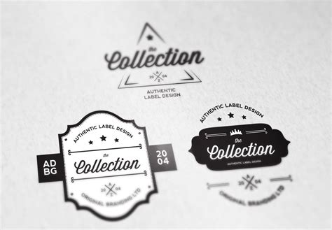 6 Vintage Typographic Logo Badges | Branding & Logo Templates ...