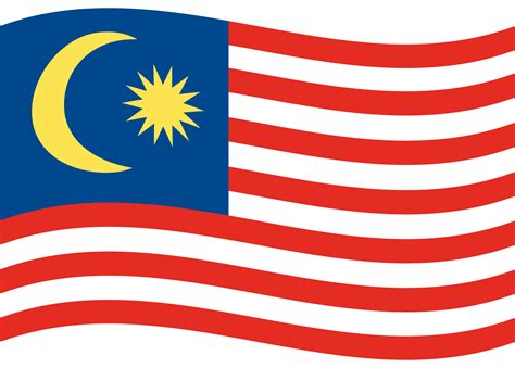 Malaysian flag. Flag of Malaysia. Malaysia flag wave 27292093 PNG