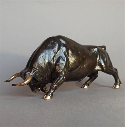 Bull Bronze Statue, Bronze Bull Sculpture, Black Bull - Etsy