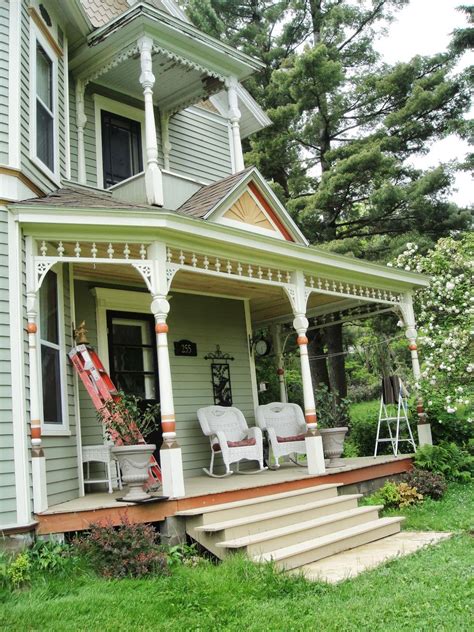 1893 Victorian Farmhouse: Front Porch Gets New Ceiling | Porch design ...