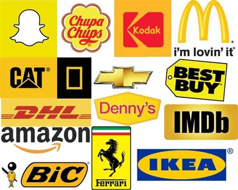 yellow-logos | Logo color, Color meanings, ? logo