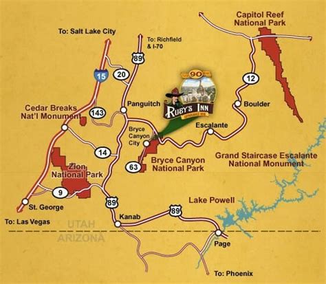 Bryce Canyon Map | Ruby's Inn