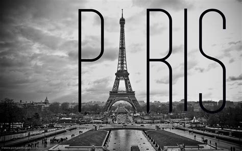 Paris Black and White Wallpaper - WallpaperSafari