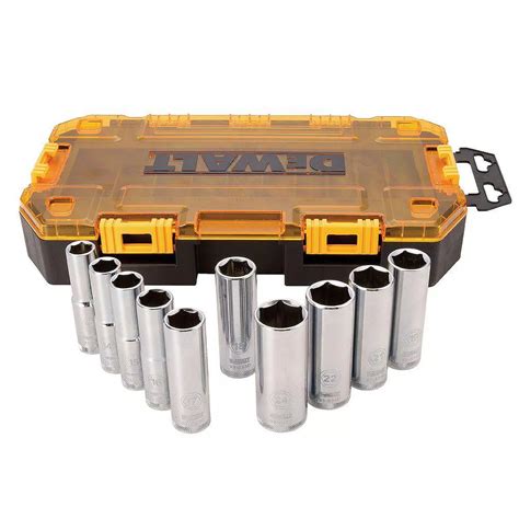 DEWALT 1/2-inch Drive Deep Metric Socket Set (10 Piece) | The Home ...