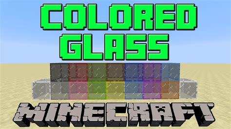 How To Make Colored/Stained Glass in Minecraft | Update 1.7.9 - YouTube