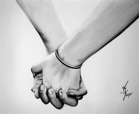 Sketches Of Couples Holding Hands at PaintingValley.com | Explore ...