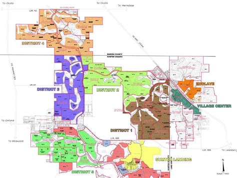 The Villages Printable Golf Course Map