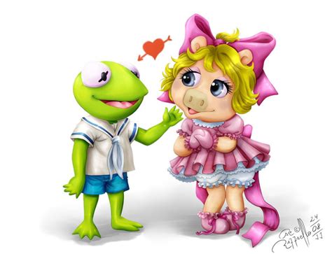 Luiz Rafaello - Fan Art Kermit And Miss Piggy, Kermit The Frog, Disney ...