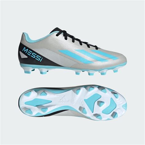 adidas X Crazyfast Messi.4 Flexible Ground Cleats - Silver | Unisex ...