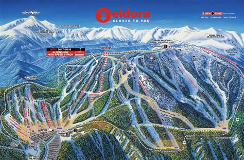 Colorado Ski Maps | Eldora Ski Resort Trail Map