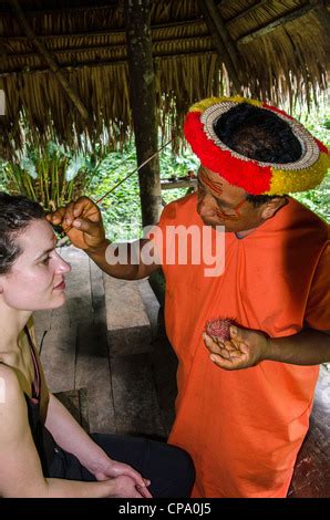 Secoya people Amazon basin Tierras Orientales Ecuador Stock Photo - Alamy