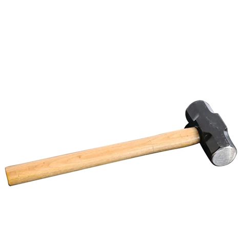 Black headed wooden handle octagonal hammer polished wooden handle ...