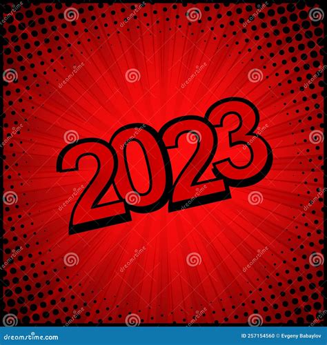 Colorful Web Template Comic Zoom New Year 2023 - Vector Stock Vector ...