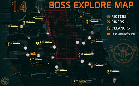 Map Of World Bosses In The Division – Interactive Map