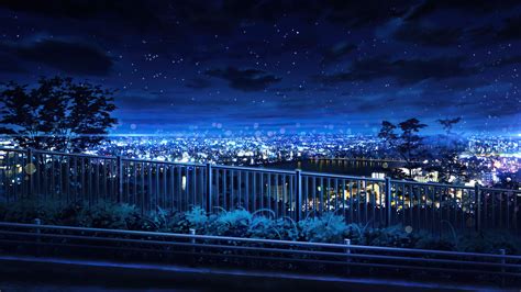 Anime City Backgrounds Night