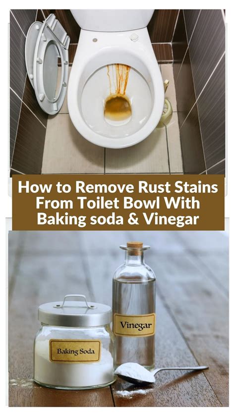 The easiest way to remove rust stains from the toilet bowl with baking ...