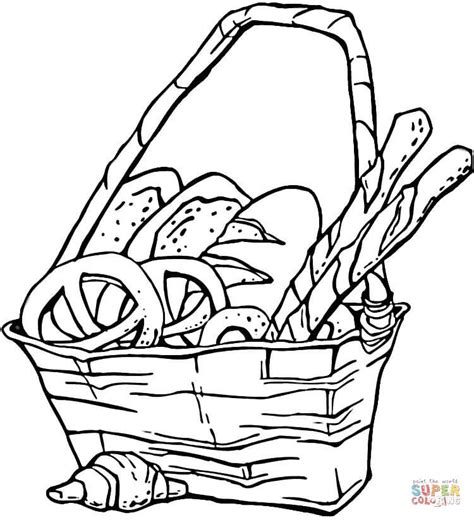 Bread Coloring Page at GetColorings.com | Free printable colorings ...