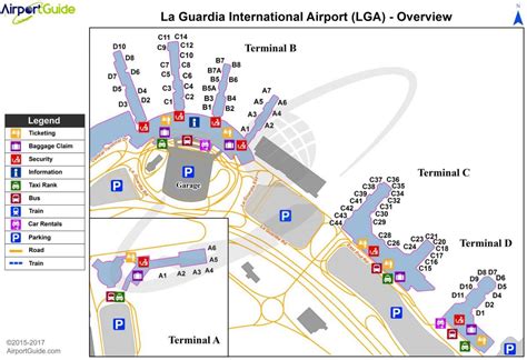 New York laguardia airport carte - NYC à l'aéroport laguardia de la ...